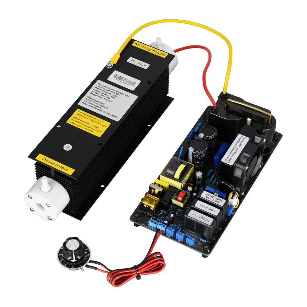 Professional 15G/H Adjustable Ozone Generator Kit | High Voltage Ozonator Module for Water & Air Treatment