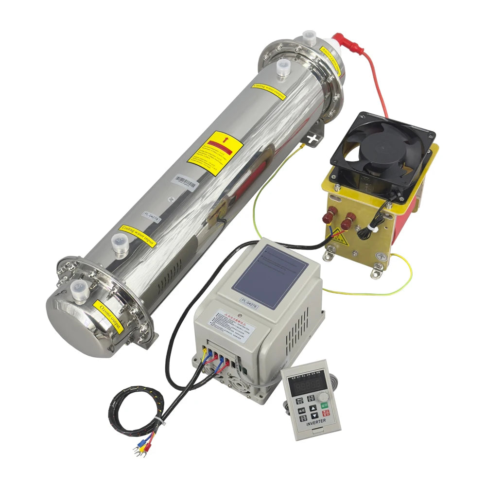 Professional Ozone Generator Kit - 100g/h adjustable water cooled | High Voltage Ozonator Module for Water Treatment